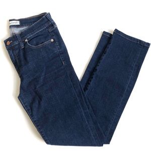 Madewell Alley Straight Jeans Size 29 Dark Wash Stretch Mid Rise.